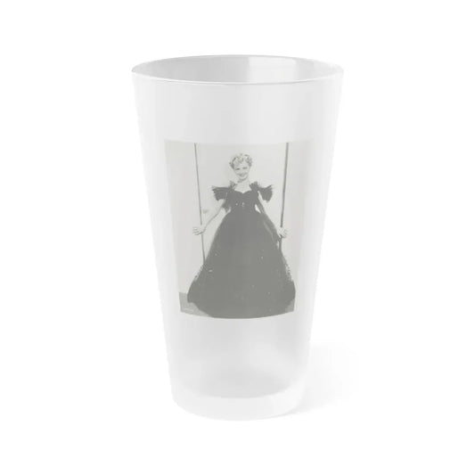Virginia Grey #81 (Vintage Female Icon) Frosted Pint Glass 16oz 16oz Frosted - Go Mug Yourself