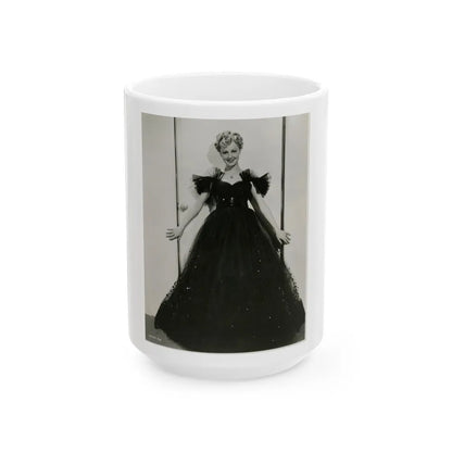 Virginia Grey #81 (Vintage Female Icon) White Coffee Mug-15oz-Go Mug Yourself