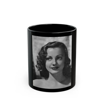 Virginia Grey #82 (Vintage Female Icon) Black Coffee Mug-11oz-Go Mug Yourself