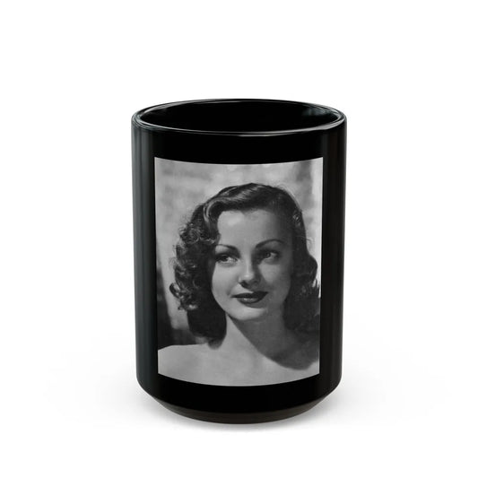 Virginia Grey #82 (Vintage Female Icon) Black Coffee Mug-15oz-Go Mug Yourself