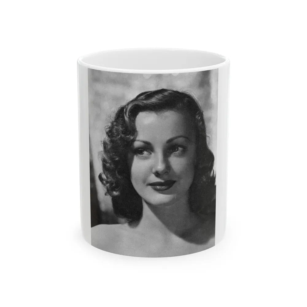 Virginia Grey #82 (Vintage Female Icon) White Coffee Mug-11oz-Go Mug Yourself