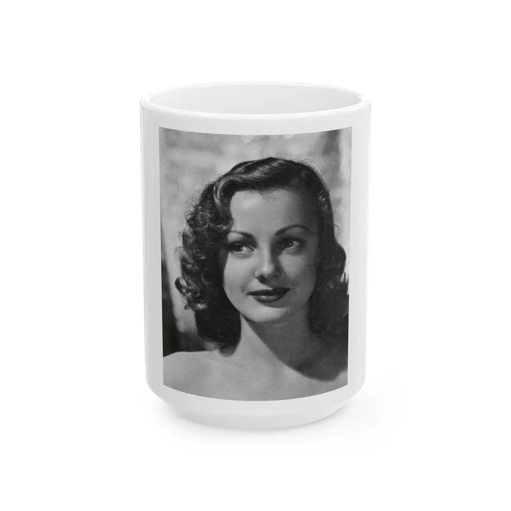 Virginia Grey #82 (Vintage Female Icon) White Coffee Mug-15oz-Go Mug Yourself