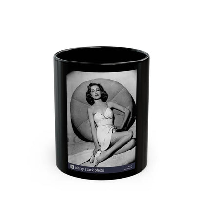 Virginia Grey #92 (Vintage Female Icon) Black Coffee Mug-11oz-Go Mug Yourself