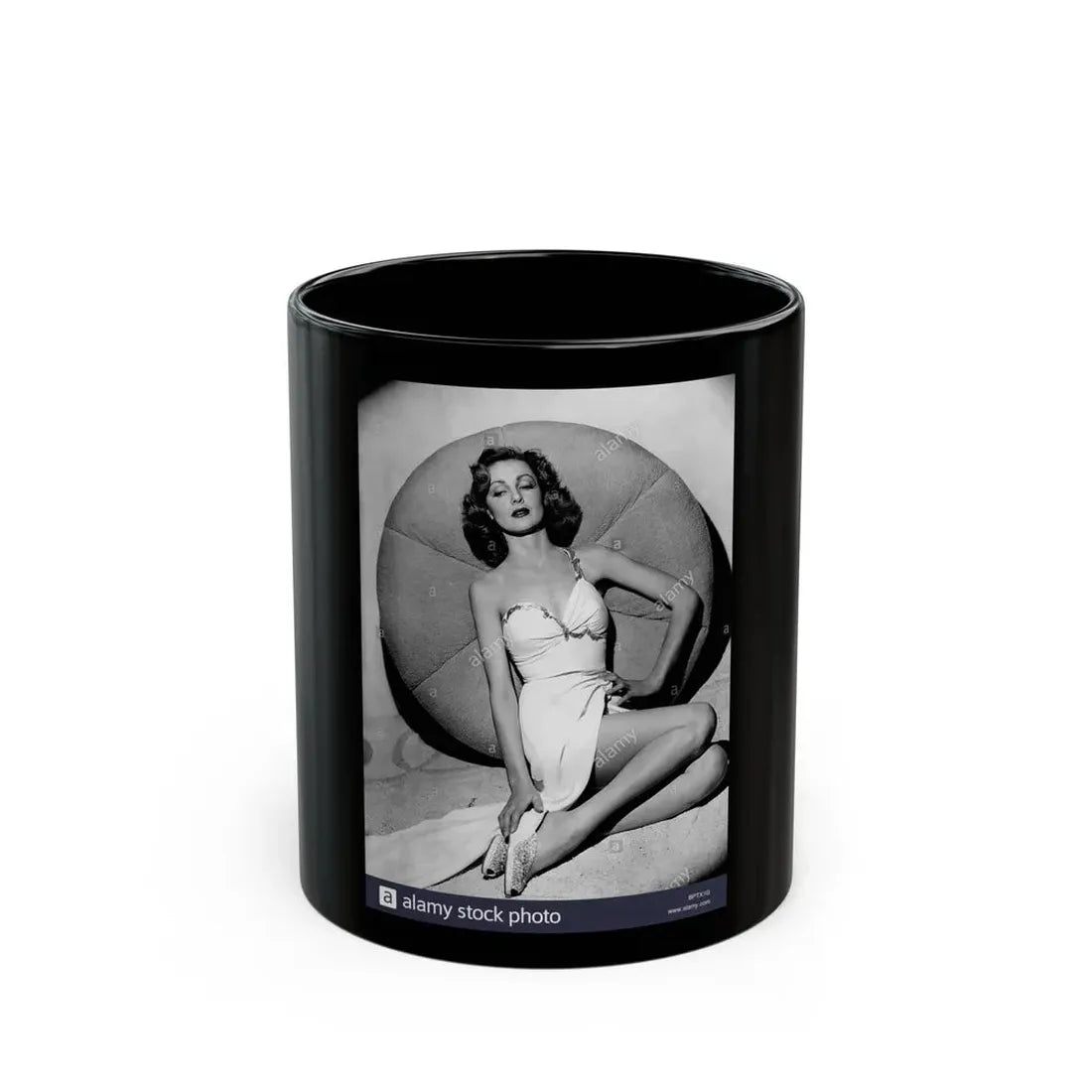 Virginia Grey #92 (Vintage Female Icon) Black Coffee Mug 11oz - Go Mug Yourself