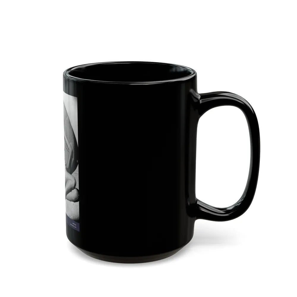 Virginia Grey #92 (Vintage Female Icon) Black Coffee Mug-Go Mug Yourself