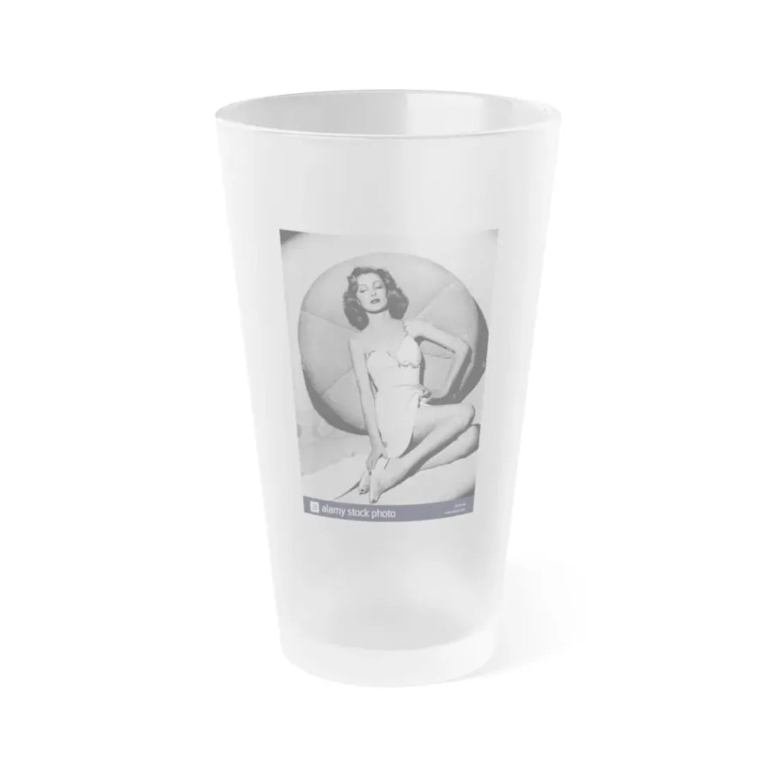 Virginia Grey #92 (Vintage Female Icon) Frosted Pint Glass 16oz 16oz Frosted - Go Mug Yourself