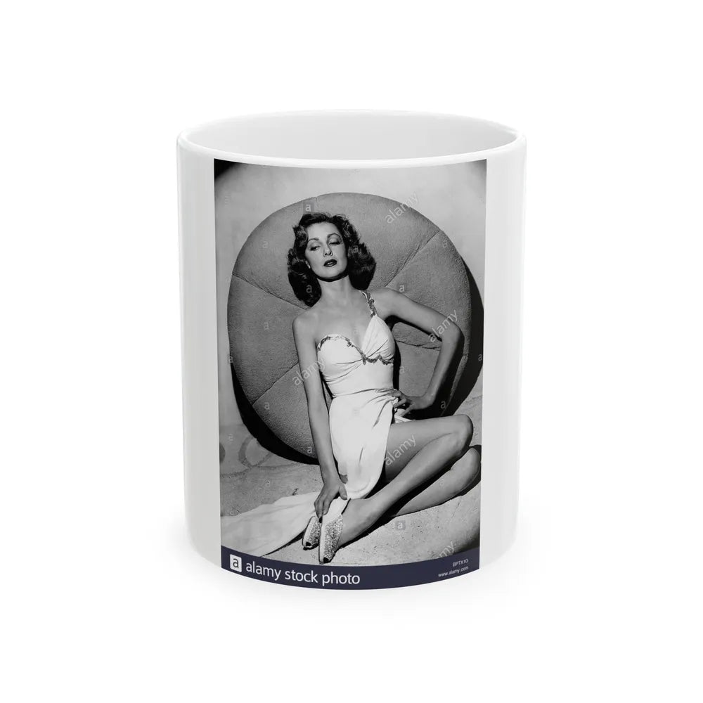 Virginia Grey #92 (Vintage Female Icon) White Coffee Mug-11oz-Go Mug Yourself