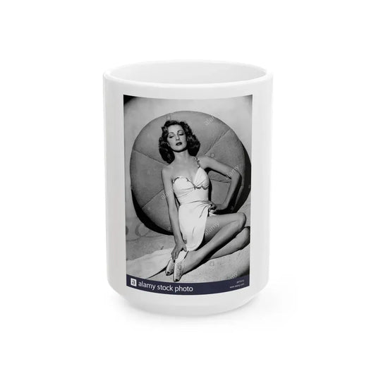 Virginia Grey #92 (Vintage Female Icon) White Coffee Mug 15oz - Go Mug Yourself