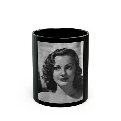 Virginia Grey #96 (Vintage Female Icon) Black Coffee Mug-11oz-Go Mug Yourself