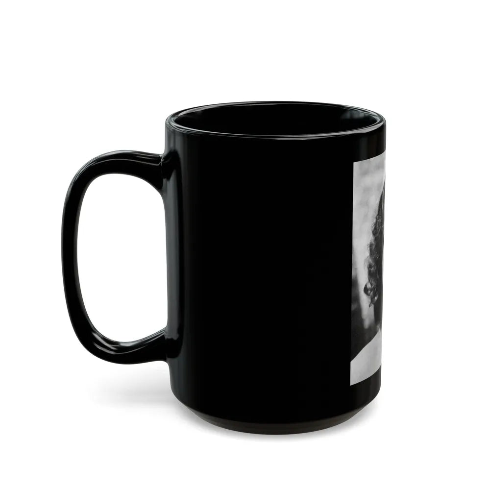 Virginia Grey #96 (Vintage Female Icon) Black Coffee Mug-Go Mug Yourself