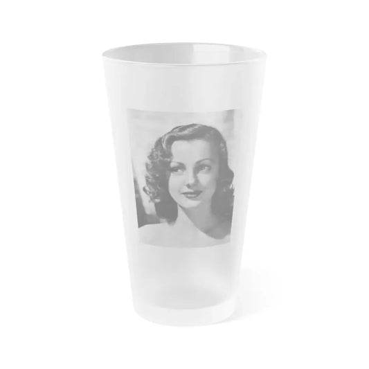 Virginia Grey #96 (Vintage Female Icon) Frosted Pint Glass 16oz 16oz Frosted - Go Mug Yourself