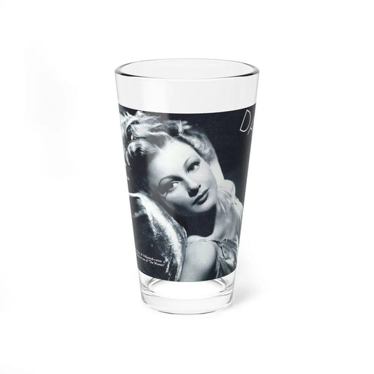 Virginia Grey #97 (Vintage Female Icon) Pint Glass 16oz 16oz - Go Mug Yourself