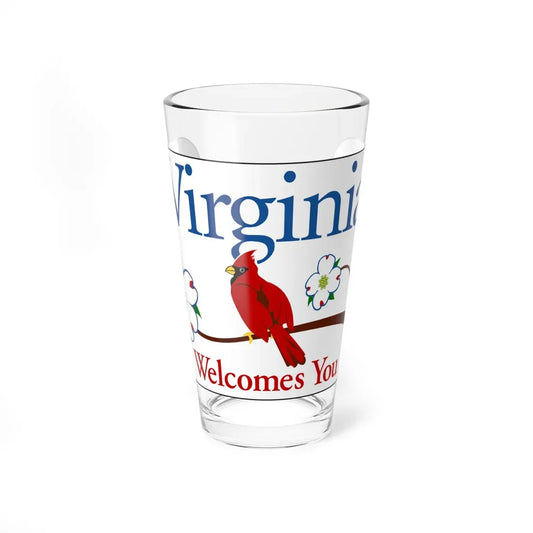 Virginia I-V1 (Virginia) (Road Sign) Pint Glass 16oz 16oz - Go Mug Yourself