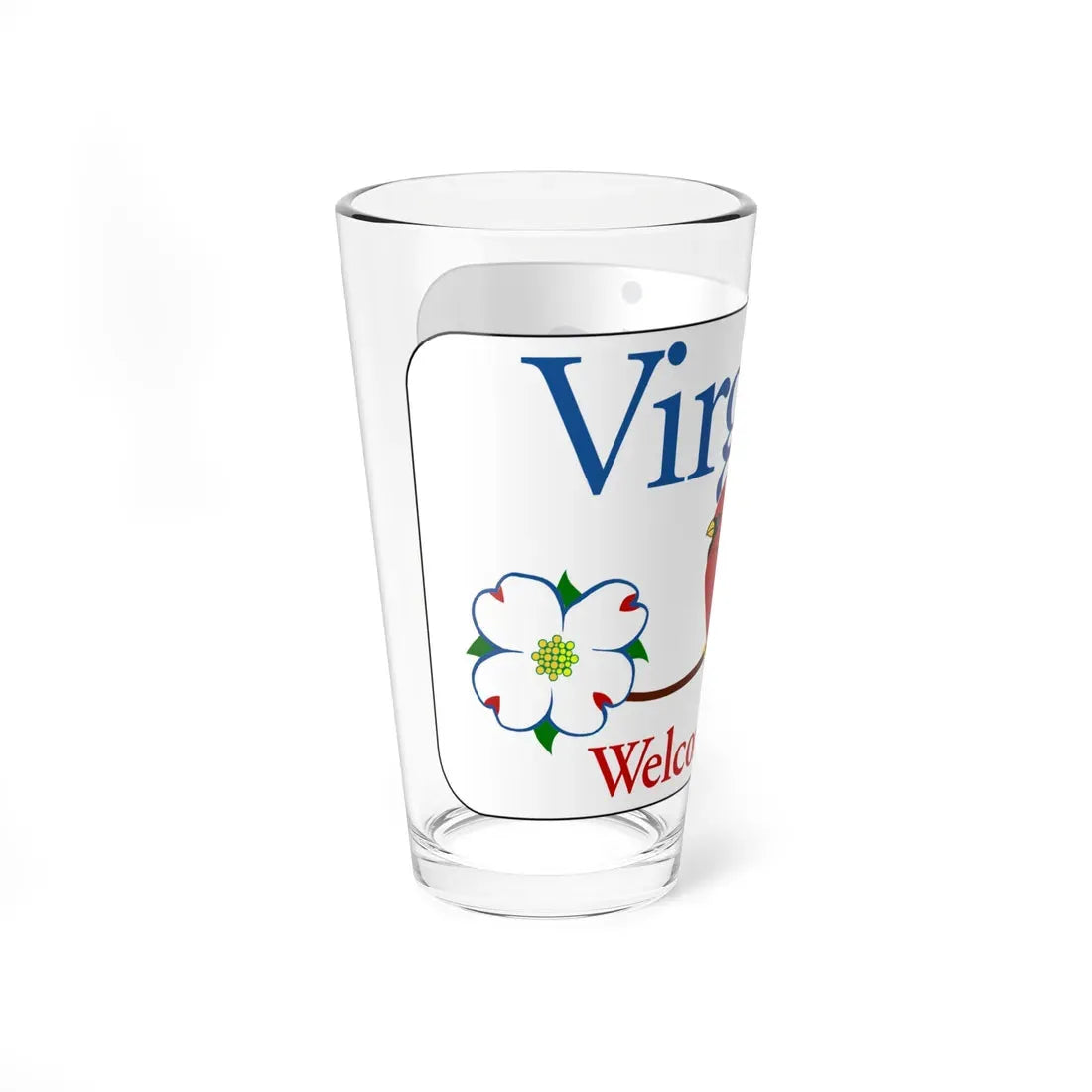 Virginia I-V1 (Virginia) (Road Sign) Pint Glass 16oz - Go Mug Yourself
