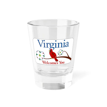 Virginia I-V1 (Virginia) (Road Sign) Shot Glass 1.5oz 1.5oz - Go Mug Yourself