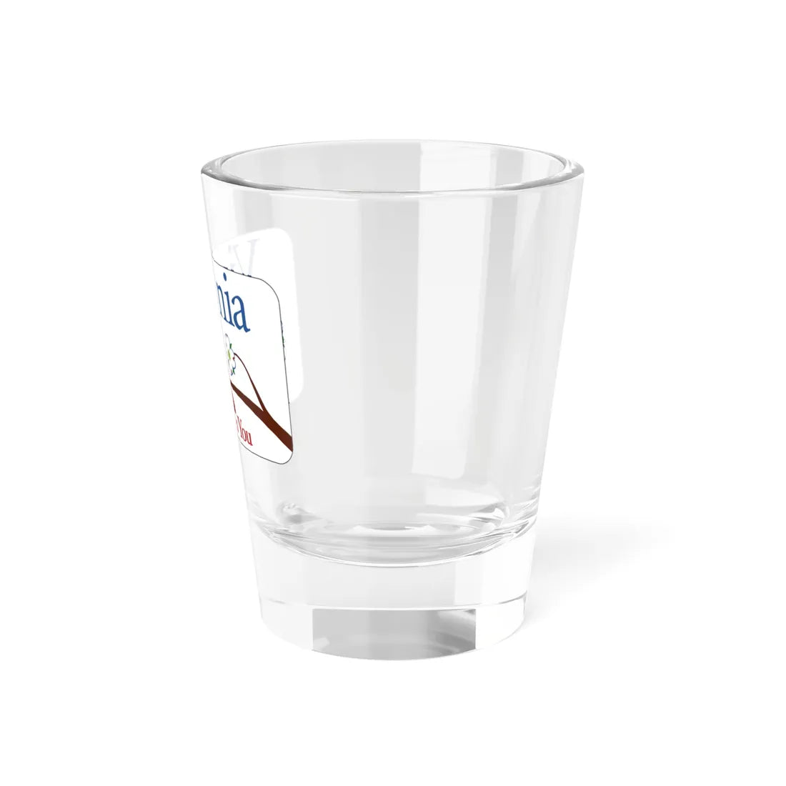 Virginia I-V1 (Virginia) (Road Sign) Shot Glass 1.5oz - Go Mug Yourself