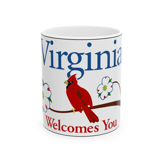 Virginia I-V1 (Virginia) (Road Sign) White Coffee Mug 11oz - Go Mug Yourself