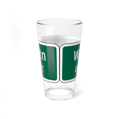 Virginia I-V10 (Virginia) (Road Sign) Pint Glss 16oz - Go Mug Yourself