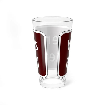 Virginia I-V12b (Virginia) (Road Sign) Pint Glass 16oz - Go Mug Yourself