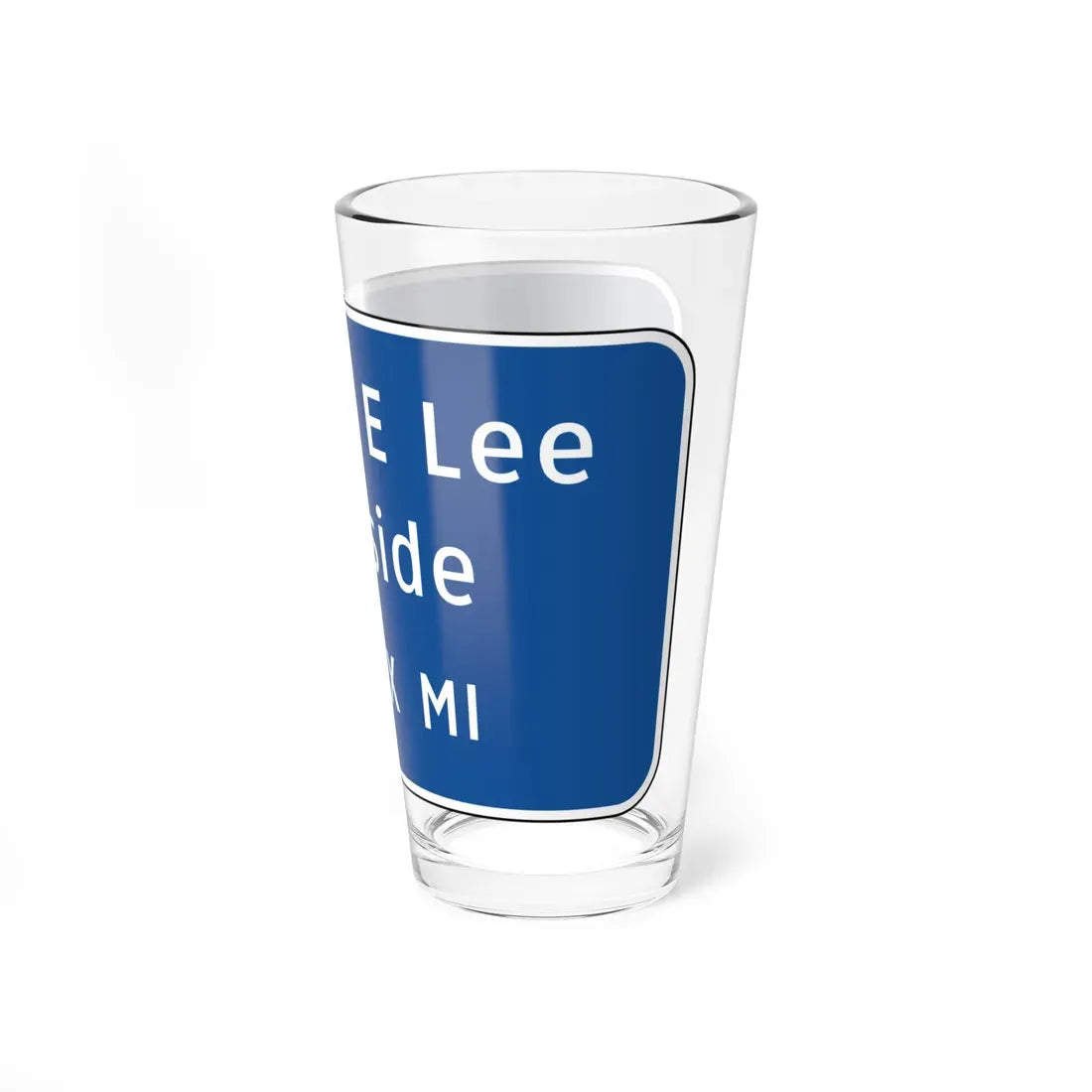 Virginia I-V13L (Virginia) (Road Sign) Pint Glass 16oz - Go Mug Yourself