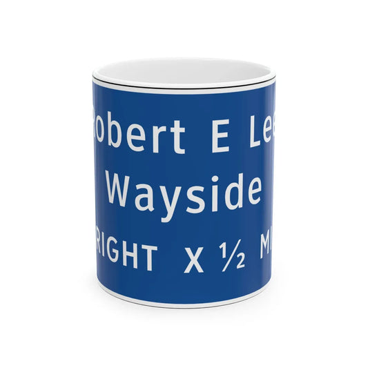 Virginia I-V13R (Virginia) (Road Sign) White Coffee Mug 11oz - Go Mug Yourself