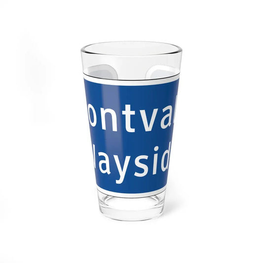 Virginia I-V14 (Virginia) (Road Sign) Pint Glass 16oz 16oz - Go Mug Yourself