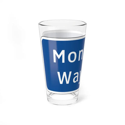 Virginia I-V14 (Virginia) (Road Sign) Pint Glass 16oz - Go Mug Yourself