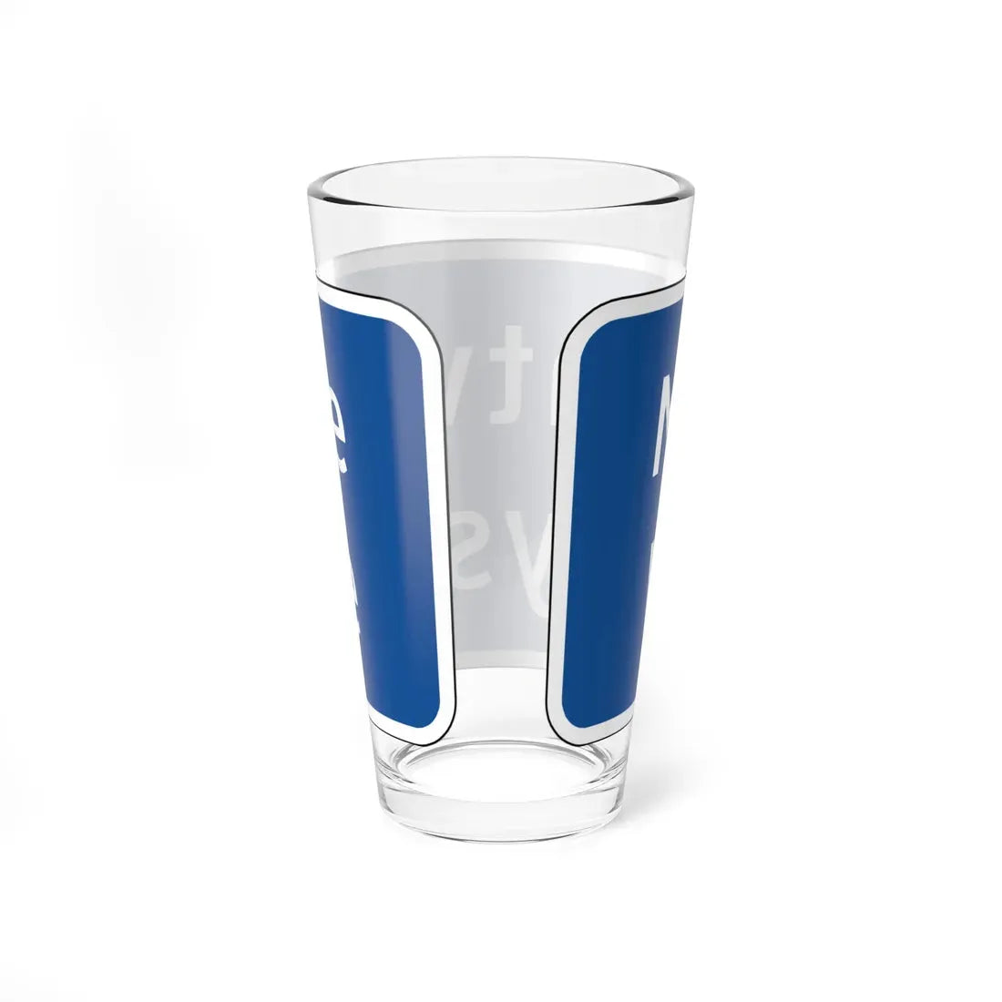 Virginia I-V14 (Virginia) (Road Sign) Pint Glass 16oz - Go Mug Yourself