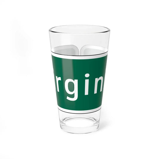 Virginia I-V1a (Virginia) (Road Sign) Pint Glass 16oz 16oz - Go Mug Yourself