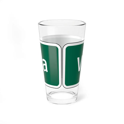 Virginia I-V1a (Virginia) (Road Sign) Pint Glass 16oz - Go Mug Yourself