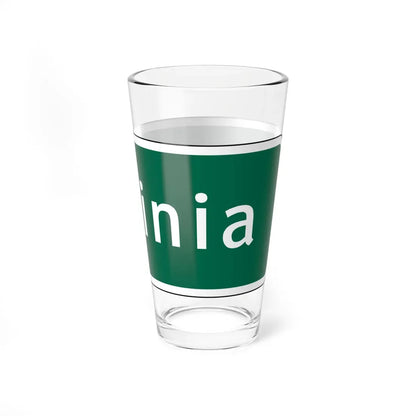 Virginia I-V1a (Virginia) (Road Sign) Pint Glass 16oz - Go Mug Yourself
