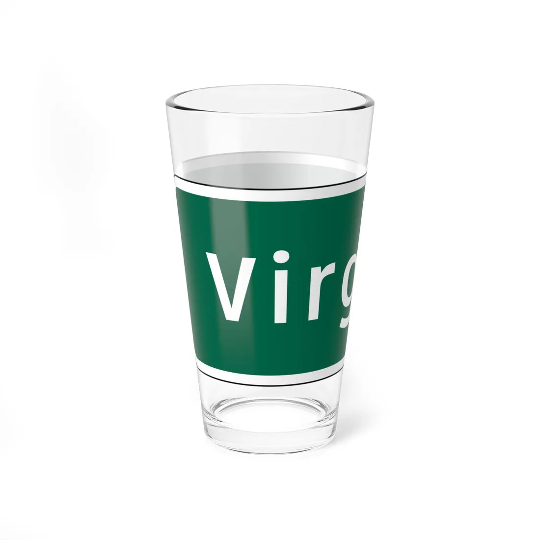 Virginia I-V1a (Virginia) (Road Sign) Pint Glss 16oz - Go Mug Yourself