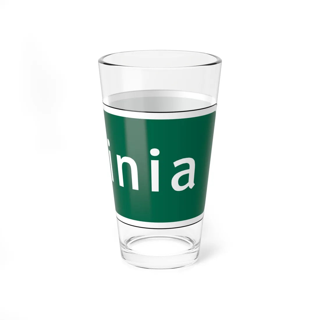 Virginia I-V1a (Virginia) (Road Sign) Pint Glss 16oz - Go Mug Yourself