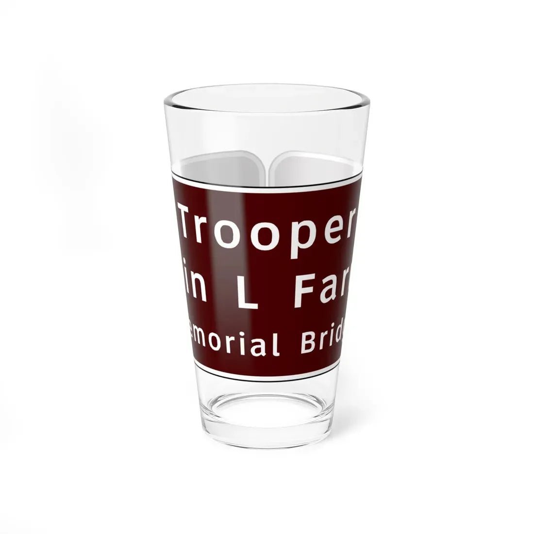 Virginia I-V2b (Virginia) (Road Sign) Pint Glass 16oz 16oz - Go Mug Yourself