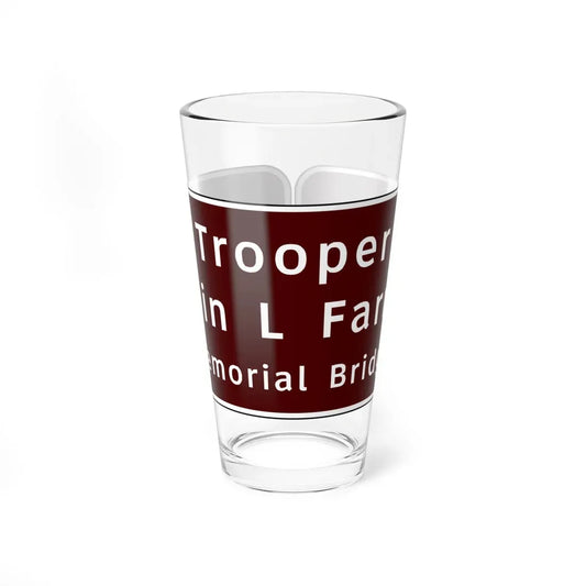 Virginia I-V2b (Virginia) (Road Sign) Pint Glass 16oz 16oz - Go Mug Yourself