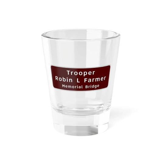 Virginia I-V2b (Virginia) (Road Sign) Shot Glass 1.5oz 1.5oz - Go Mug Yourself