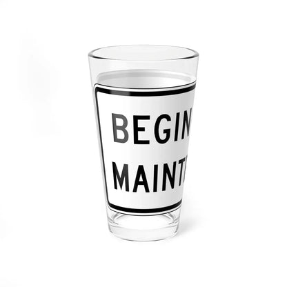 Virginia I-V3a (Virginia) (Road Sign) Pint Glass 16oz - Go Mug Yourself