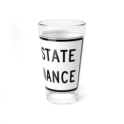 Virginia I-V3a (Virginia) (Road Sign) Pint Glass 16oz - Go Mug Yourself