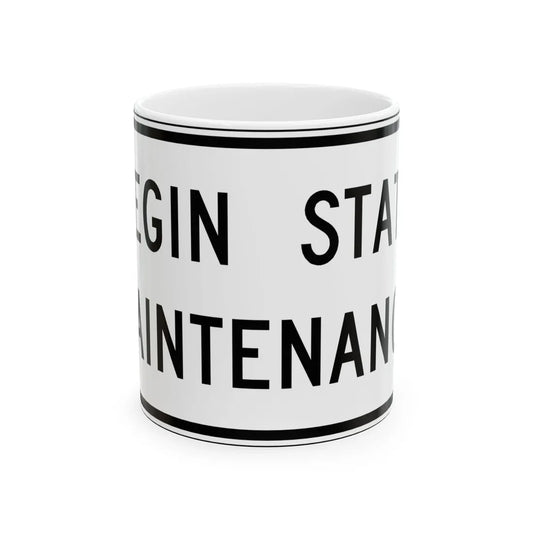 Virginia I-V3a (Virginia) (Road Sign) White Coffee Mug 11oz - Go Mug Yourself