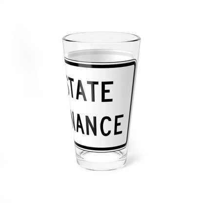 Virginia I-V3b (Virginia) (Road Sign) Pint Glss 16oz - Go Mug Yourself