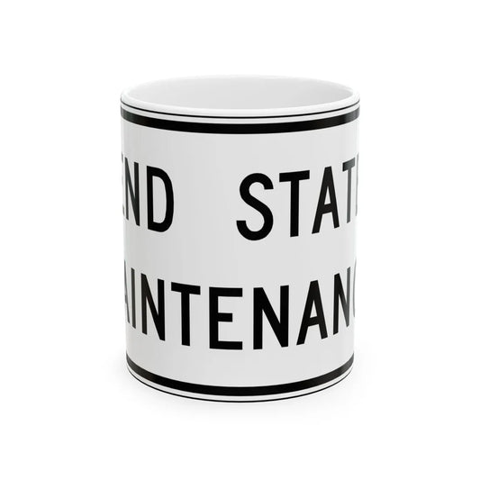 Virginia I-V3b (Virginia) (Road Sign) White Coffee Mug 11oz - Go Mug Yourself