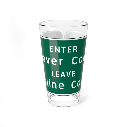 Virginia I-V5a (Virginia) (Road Sign) Pint Glass 16oz 16oz - Go Mug Yourself