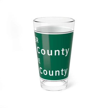 Virginia I-V5a (Virginia) (Road Sign) Pint Glass 16oz - Go Mug Yourself