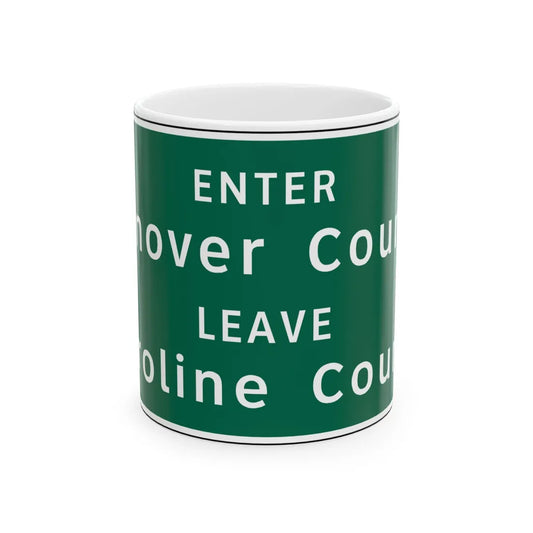Virginia I-V5a (Virginia) (Road Sign) White Coffee Mug 11oz - Go Mug Yourself
