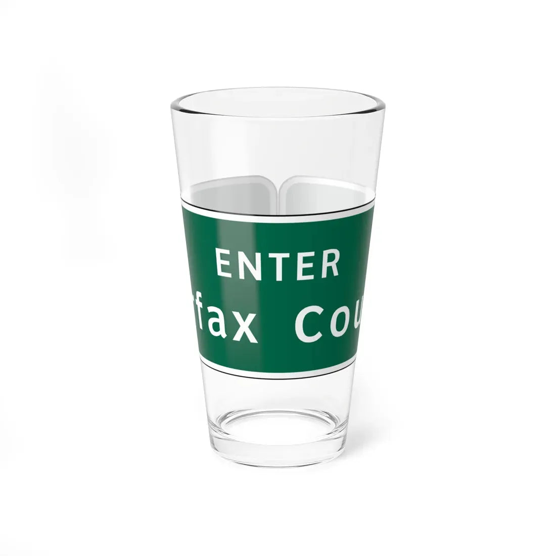 Virginia I-V5b (Virginia) (Road Sign) Pint Glass 16oz 16oz - Go Mug Yourself