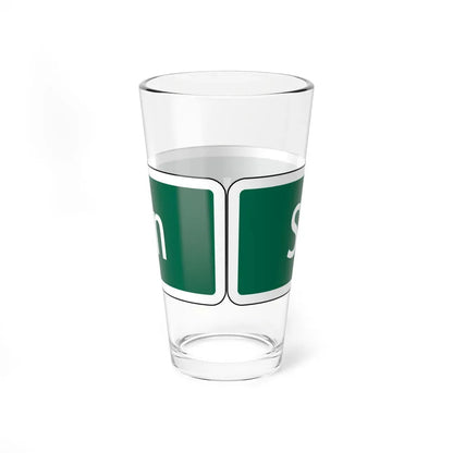 Virginia I-V8a (Virginia) (Road Sign) Pint Glass 16oz - Go Mug Yourself