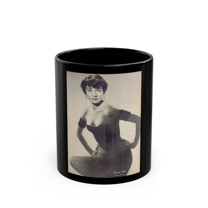 Virginia Leith #14 (Vintage Female Icon) Black Coffee Mug-11oz-Go Mug Yourself