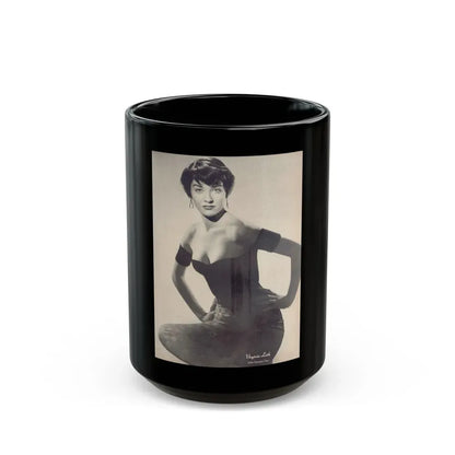 Virginia Leith #14 (Vintage Female Icon) Black Coffee Mug 15oz - Go Mug Yourself