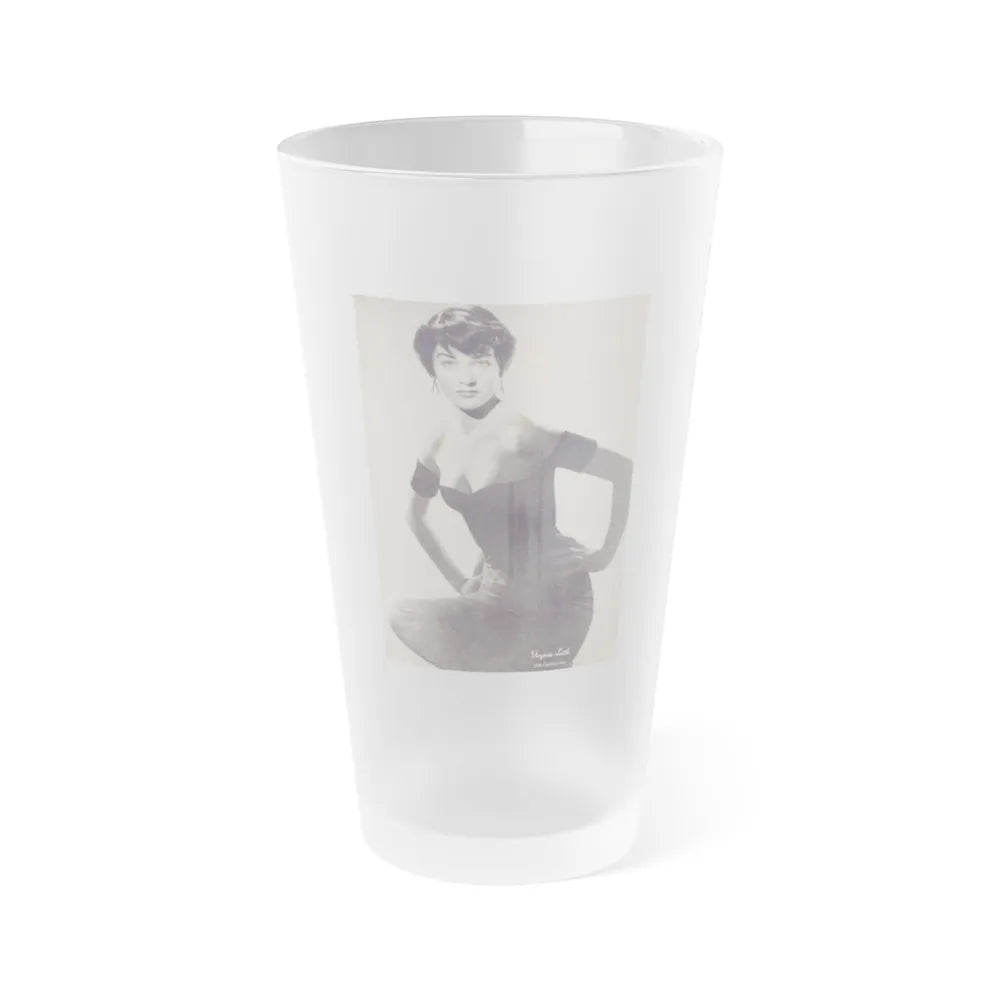 Virginia Leith #14 (Vintage Female Icon) Frosted Pint Glass 16oz-16oz-Frosted-Go Mug Yourself