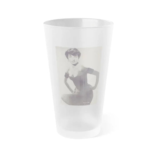 Virginia Leith #14 (Vintage Female Icon) Frosted Pint Glass 16oz 16oz Frosted - Go Mug Yourself